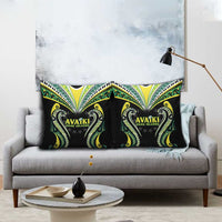 Rugby Cook Islands Avaiki Pillow Cover Black Kuki Airani Tribal Maori Inspired - Polynesian Pride