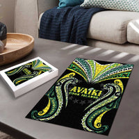 Rugby Cook Islands Avaiki Puzzle Black Kuki Airani Tribal Maori Inspired - Polynesian Pride