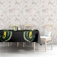 Rugby Cook Islands Avaiki Tablecloth Black Kuki Airani Tribal Maori Inspired - Polynesian Pride