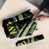 Rugby Cook Islands Avaiki Umbrella Black Kuki Airani Tribal Maori Inspired - Polynesian Pride