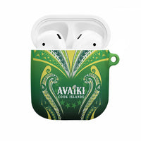Rugby Cook Islands Avaiki AirPods Case Green Kuki Airani Tribal Maori Inspired - Polynesian Pride