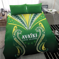 Rugby Cook Islands Avaiki Bedding Set Green Kuki Airani Tribal Maori Inspired - Polynesian Pride