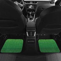 Custom Rugby Cook Islands Avaiki Car Mats Green Kuki Airani Tribal Maori Inspired - Polynesian Pride