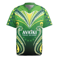 Custom Rugby Cook Islands Avaiki Rugby Jersey Green Kuki Airani Tribal Maori Inspired - Polynesian Pride