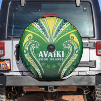 Rugby Cook Islands Avaiki Spare Tire Cover Green Kuki Airani Tribal Maori Inspired - Polynesian Pride