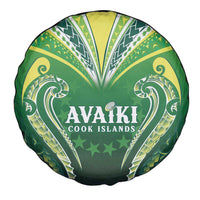Rugby Cook Islands Avaiki Spare Tire Cover Green Kuki Airani Tribal Maori Inspired - Polynesian Pride