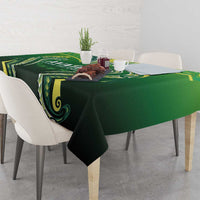 Rugby Cook Islands Avaiki Tablecloth Green Kuki Airani Tribal Maori Inspired - Polynesian Pride