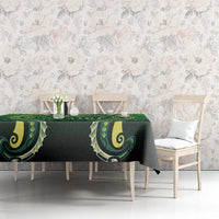 Rugby Cook Islands Avaiki Tablecloth Green Kuki Airani Tribal Maori Inspired - Polynesian Pride