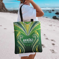 Rugby Cook Islands Avaiki Tote Bag Green Kuki Airani Tribal Maori Inspired - Polynesian Pride
