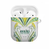 Rugby Cook Islands Avaiki AirPods Case White Kuki Airani Tribal Maori Inspired - Polynesian Pride