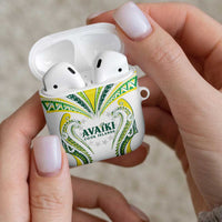 Rugby Cook Islands Avaiki AirPods Case White Kuki Airani Tribal Maori Inspired - Polynesian Pride