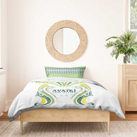 Rugby Cook Islands Avaiki Bedding Set White Kuki Airani Tribal Maori Inspired - Polynesian Pride