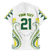 Custom Rugby Cook Islands Avaiki Family Matching Puletasi and Hawaiian Shirt White Kuki Airani Tribal Maori Inspired LT9 - Polynesian Pride