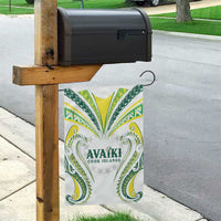 Rugby Cook Islands Avaiki Garden Flag White Kuki Airani Tribal Maori Inspired - Polynesian Pride