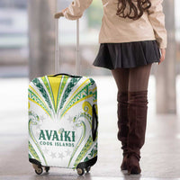Rugby Cook Islands Avaiki Luggage Cover White Kuki Airani Tribal Maori Inspired - Polynesian Pride