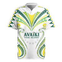 Custom Rugby Cook Islands Avaiki Rugby Jersey White Kuki Airani Tribal Maori Inspired - Polynesian Pride
