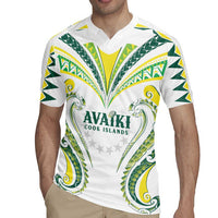 Custom Rugby Cook Islands Avaiki Rugby Jersey White Kuki Airani Tribal Maori Inspired - Polynesian Pride