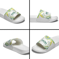 Rugby Cook Islands Avaiki Slide Sandals White Kuki Airani Tribal Maori Inspired - Polynesian Pride