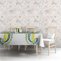 Rugby Cook Islands Avaiki Tablecloth White Kuki Airani Tribal Maori Inspired - Polynesian Pride