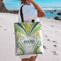 Rugby Cook Islands Avaiki Tote Bag White Kuki Airani Tribal Maori Inspired - Polynesian Pride