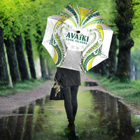 Rugby Cook Islands Avaiki Umbrella White Kuki Airani Tribal Maori Inspired - Polynesian Pride