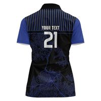 Custom Oceania Football NZ Auckland Women Polo Shirt Minimal City Map Style