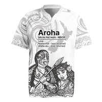 Aroha Maori Language Rugby Jersey Te Reo Maori Inspired Art