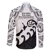 Kia Haka Maori language Family Matching Summer Maxi Dress and Hawaiian Shirt Te Reo Maori Inspired Art LT9 - Polynesian Pride