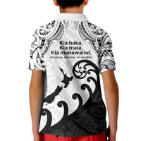 Kia Haka Maori language Kid Polo Shirt Te Reo Maori Inspired Art