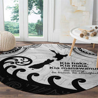Kia Haka Maori language Round Carpet Te Reo Maori Inspired Art LT9 - Polynesian Pride