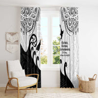 Kia Haka Maori language Window Curtain Te Reo Maori Inspired Art