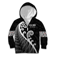 Kia Ora Maori Language Kid Hoodie Te Reo Maori Koru Fern Art