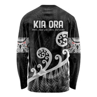 Kia Ora Maori Language Long Sleeve Shirt Te Reo Maori Koru Fern Art LT9 - Polynesian Pride