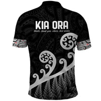 Kia Ora Maori Language Polo Shirt Te Reo Maori Koru Fern Art LT9 - Polynesian Pride