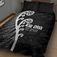 Kia Ora Maori Language Quilt Bed Set Te Reo Maori Koru Fern Art