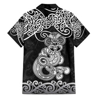 Te Reo Maori Tiki Inspired Art Family Matching Off Shoulder Maxi Dress and Hawaiian Shirt