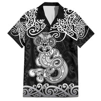 Te Reo Maori Tiki Inspired Art Family Matching Short Sleeve Bodycon Dress and Hawaiian Shirt