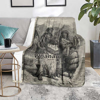 Whanau Maori Language Blanket Te Reo Maori Inspired Art