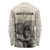 Whanau Maori Language Long Sleeve Shirt Te Reo Maori Inspired Art LT9 - Polynesian Pride