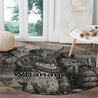 Whanau Maori Language Round Carpet Te Reo Maori Inspired Art LT9 - Polynesian Pride