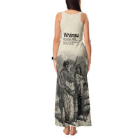 Whanau Maori Language Tank Maxi Dress Te Reo Maori Inspired Art