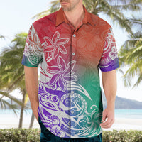 Polynesian Sunset Plumeria Hawaiian Shirt Pacific Island Tribal Blossom Style LT9 - Polynesian Pride