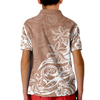 Polynesian Sunset Plumeria Kid Polo Shirt Pacific Island Tribal Nude Style LT9 - Polynesian Pride