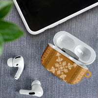 Hawaiian Quilt Block Design AirPods Case Gold Hawaii Culture Motifs LT9 - Polynesian Pride