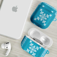 Hawaiian Quilt Block Design AirPods Case Teal Hawaii Culture Motifs LT9 - Polynesian Pride