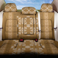 Hawaiian Quilt Pattern Back Car Seat Cover Gold Hawaii Culture Tropical - Polynesian Pride