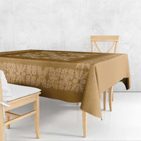 Hawaiian Quilt Pattern Tablecloth Gold Hawaii Culture Tropical - Polynesian Pride