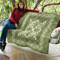 Hawaiian Quilt Pattern Quilt Lime Hawaii Culture Tropical - Polynesian Pride