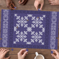 Hawaiian Quilt Pattern Puzzle Purple Hawaii Culture Tropical - Polynesian Pride