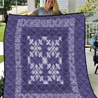 Hawaiian Quilt Pattern Quilt Purple Hawaii Culture Tropical - Polynesian Pride